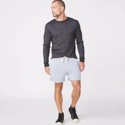 MONROW Thermal Long Sleeve Crew BLACK Discount