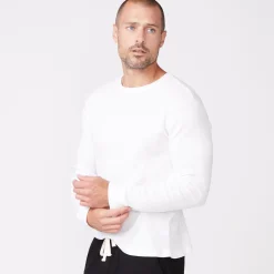 MONROW Thermal Long Sleeve Crew WHITE Best Sale