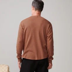 MONROW Thermal Long Sleeve Crew CARAMEL Store