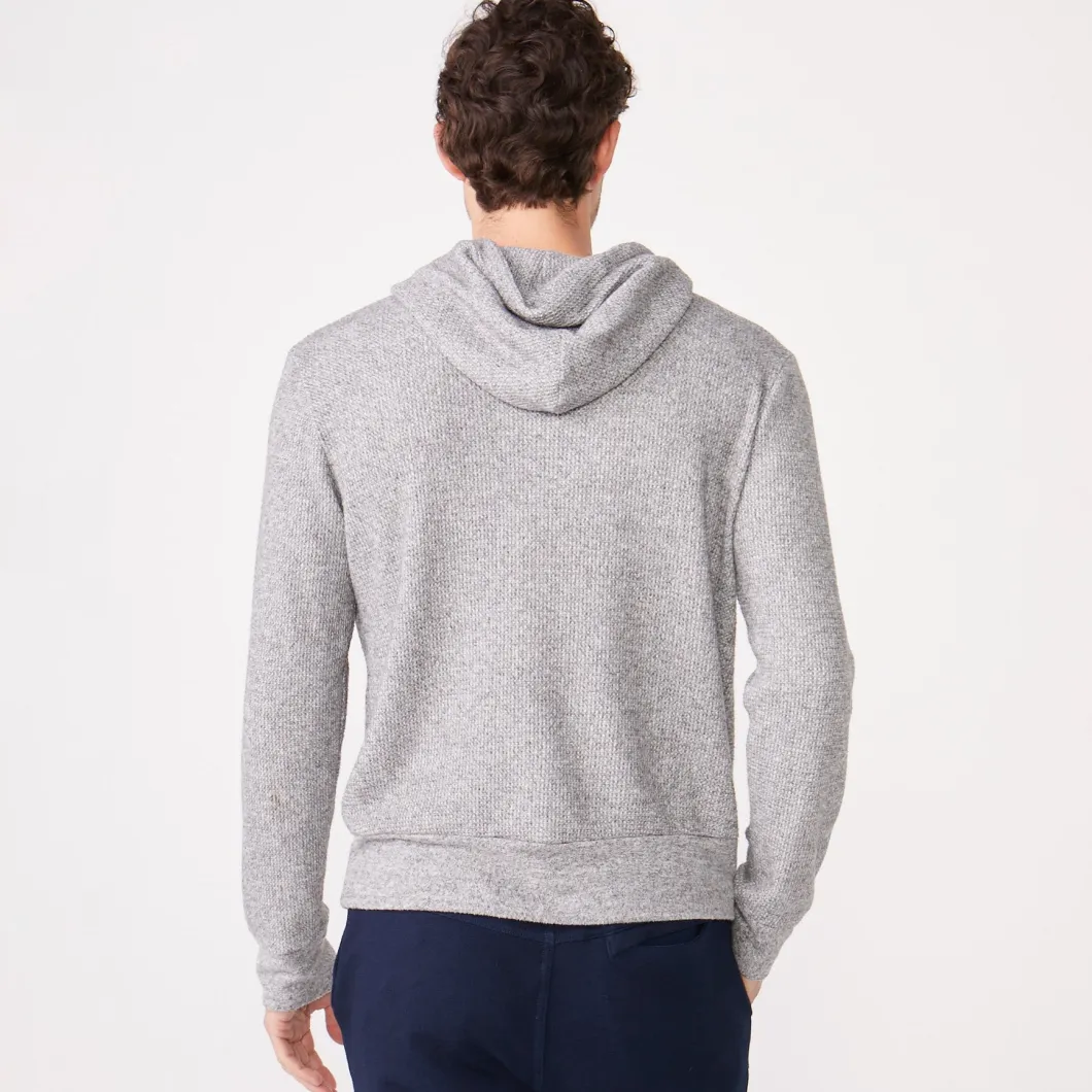 MONROW Thermal Pullover Hoody DARKHEATHER Clearance