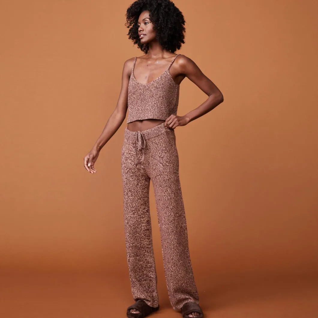 MONROW Wool Cashmere Lounge Pant POMEGRANATE Best