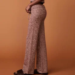 MONROW Wool Cashmere Lounge Pant POMEGRANATE Best