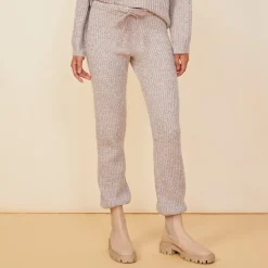 MONROW Wool Cashmere Space Dye Vintage Sweat OATMEAL Cheap