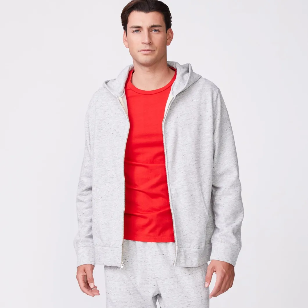 MONROW Zip Up Hoody HEATHERGREY Store